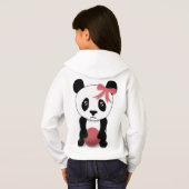 Sad Panda Hoodie voor meisjes (Achterkant volledig)