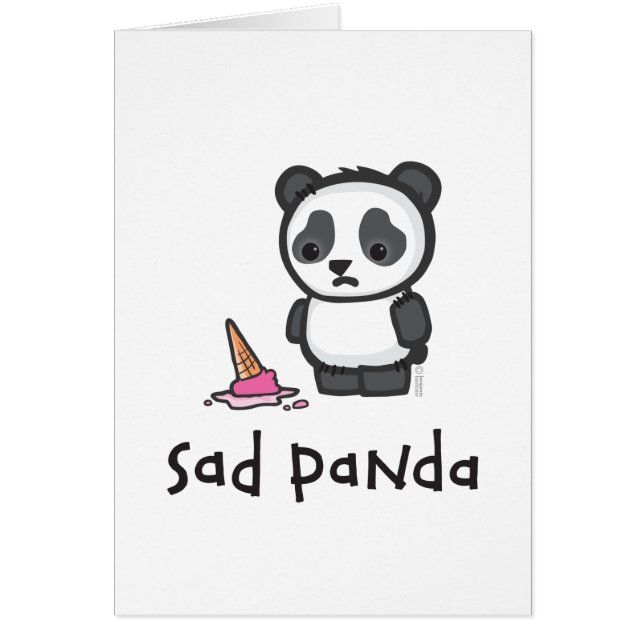Sad Panda-kaart (Voorkant)