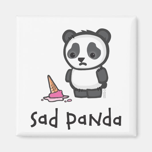 Sad Panda magneet (Voorkant)