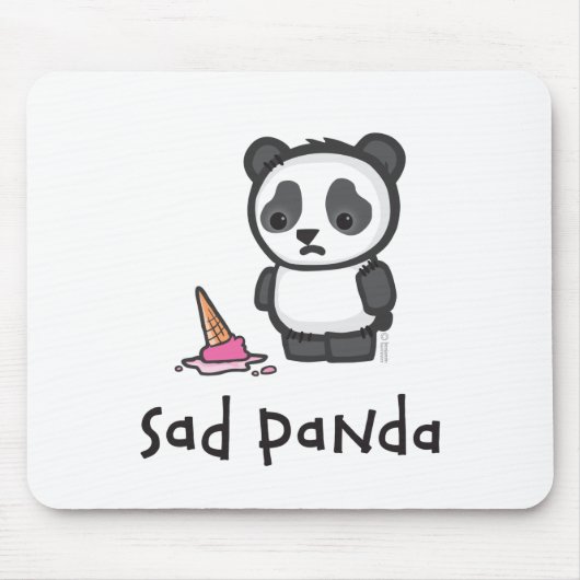 Sad Panda mousepad Muismat (Voorkant)