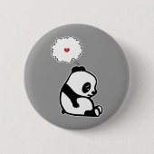 Sad Panda Ronde Button 5,7 Cm (Voorkant)