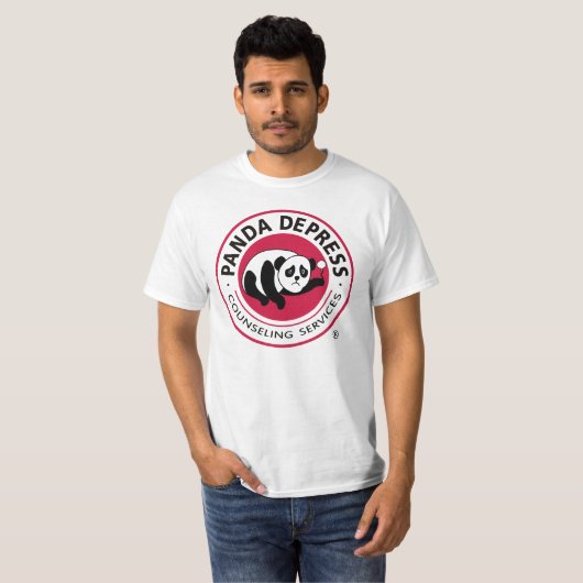 Sad Panda T Shirt (Voorkant volledig)