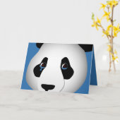 Sad Panda Wenskaart Kaart (Gele Bloem)