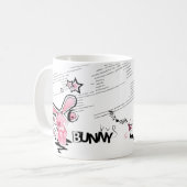 Sad Pink Lillte Bunny Koffiemok (Voorkant links)