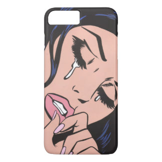 Sad Pop Art Crying Girl iPhone 8/7 Plus Hoesje