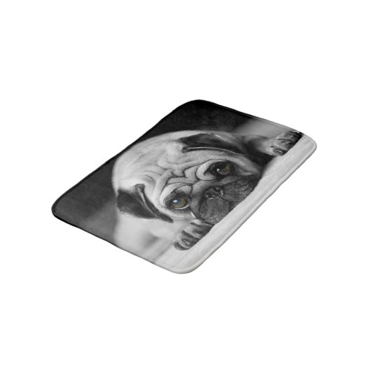 Sad Pug Badmat (Gekanteld)