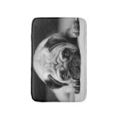 Sad Pug Badmat (Voorkant Verticaal)