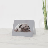 Sad Pug Bedankkaart (Voorkant)