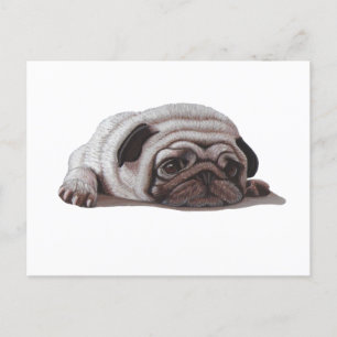 Sad Pug Briefkaart