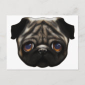 Sad Pug briefkaart (Voorkant)