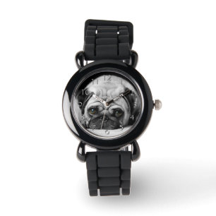 Sad Pug Horloge