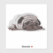Sad Pug Sticker (Vel)
