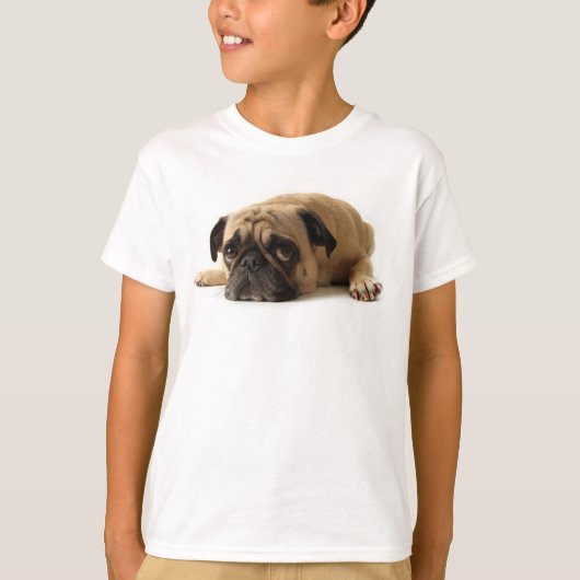 Sad Pug T-shirt (Voorkant)