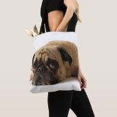 Sad Pug Tote Bag (Dichtbij)