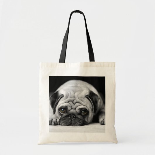 Sad Pug Tote Bag (Voorkant)