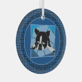 Sad Puppy Glas Ornament (Voorkant Rechts)