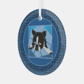 Sad Puppy Glas Ornament (Voorkant links)