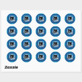Sad Puppy Ronde Sticker (Vel)