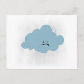 Sad Rain Cloud Briefkaart (Voorkant)