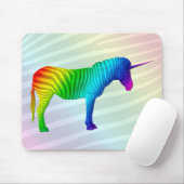 Sad Rainbow Zebra Unicorn Mousepad Muismat (Met muis)