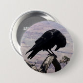 Sad Raven Button 01 (Voorkant /achterkant)