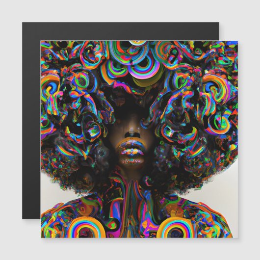 Sad Regenboog Melanine Koningin Zwart Meisje Magic (Voorkant / Achterkant)