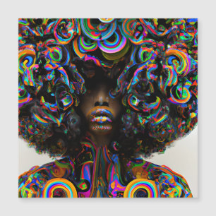 Sad Regenboog Melanine Koningin Zwart Meisje Magic