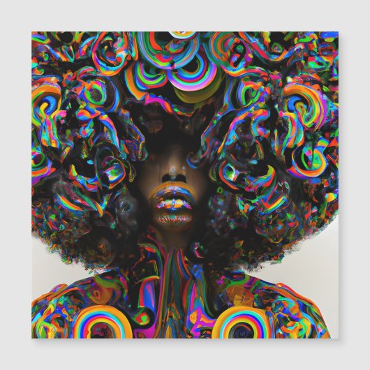 Sad Regenboog Melanine Koningin Zwart Meisje Magic (Voorkant)