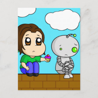 Sad Robot Briefkaart