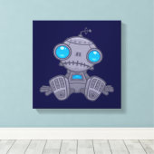 Sad Robot Canvas Afdruk (Insitu (Houten vloer))