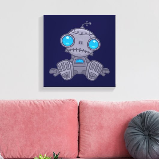 Sad Robot Canvas Afdruk (Insitu (Woonkamer))
