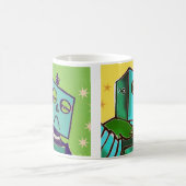 Sad Robot/Happy Robot Coffee Mok (Center)