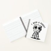 Sad Robot – Ik heb een reboot nodig Notitieboek (Binnen)