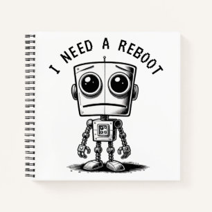 Sad Robot – Ik heb een reboot nodig Notitieboek