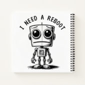 Sad Robot – Ik heb een reboot nodig Notitieboek (Achterkant)