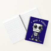 Sad Robot – Ik heb een reboot nodig Notitieboek (Binnen)