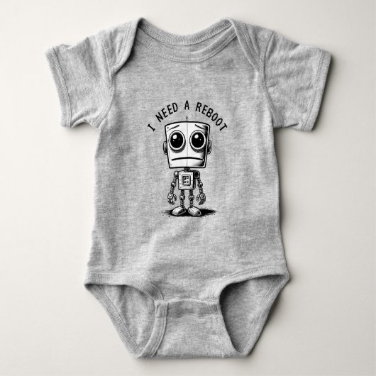 Sad Robot – Ik heb een reboot nodig Romper (Voorkant)