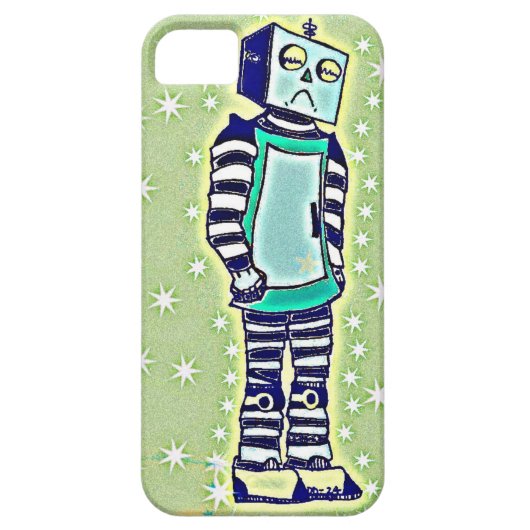 Sad Robot iPhone Case (Achterkant)