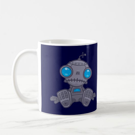 Sad Robot Koffiemok (Links)