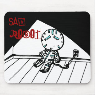 Sad Robot Mousepad Muismat