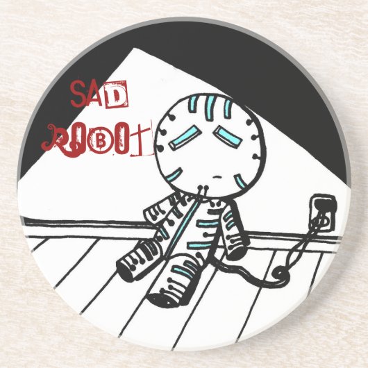 Sad Robot Onderzetter (Voorkant)