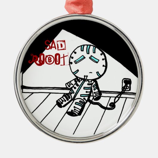Sad Robot Ornament (Voorkant)