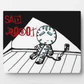 Sad Robot Plaque Fotoplaat (Voorkant)