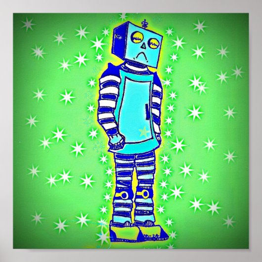 Sad Robot Poster (Voorkant)