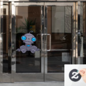 Sad Robot Raamsticker (Kantoordeur)