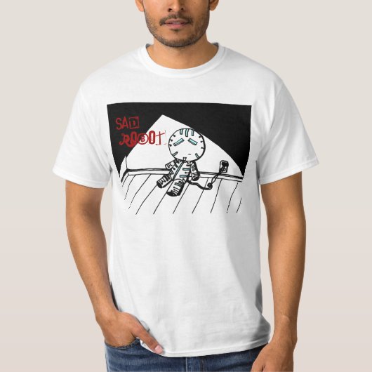 Sad Robot Shirten T-shirt (Voorkant)