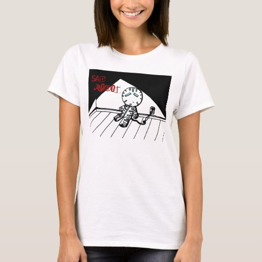 Sad Robot Shirten T-shirt (Voorkant)