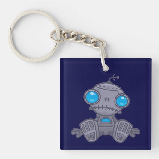 Sad Robot Sleutelhanger (Voorkant)