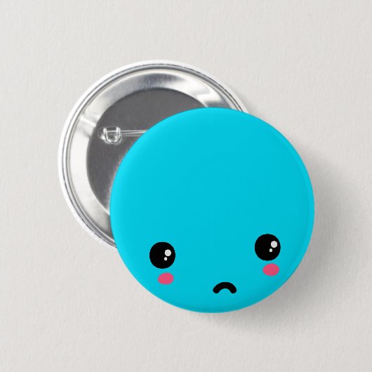 Sad Ronde Button 5,7 Cm (Voorkant /achterkant)