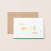 Sad Santa brengt moed Folie Kaarten (Met envelop)